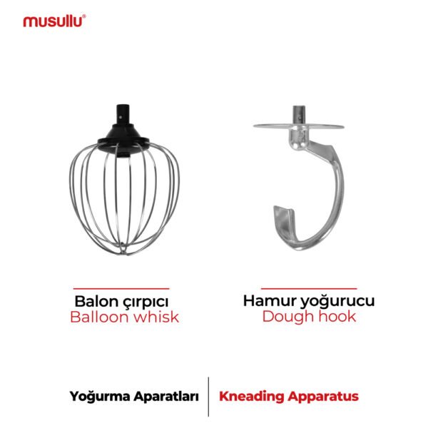 Musullu Multichef Max Ekstralı 2000 Watt Mutfak Şefi/ Stand Mikser Hamur Yoğurma Makinesi 6,5 lt - Görsel 2