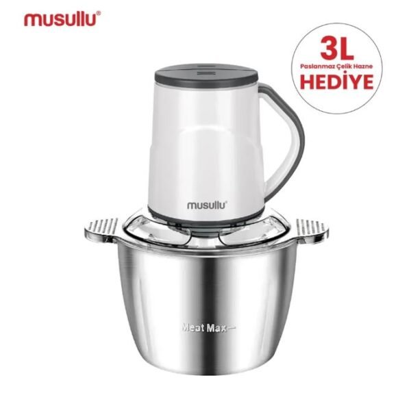 Musullu Rondo Doğrayıcı 2 lt Çelik Hazne Hediyeli - Görsel 2