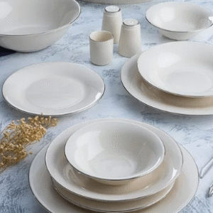 Acar Blake 12 Kişilik 60 Parça Yemek Takımı - Gold